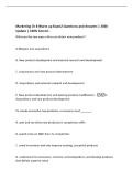 Marketing Ch 8 Warm up Exam2 Questions and Answers &vert; 2026&NewLine;Update &vert; 100&percnt; Correct&period;