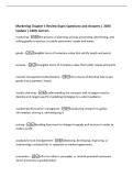 Marketing Chapter 1 Review Exam Questions and Answers &vert; 2026&NewLine;Update &vert; 100&percnt; Correct&period;