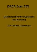 ISACA Exam 75 Questions PDF &vert; Certification Practice Test & Study Guide