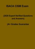 ISACA CISM Exam Questions & Answers PDF &vert; Certification Practice Test & Study Guide