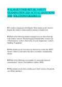 Food Retail Safety Exam Practice Questions Answers Study Guide Food Handling Certification Review