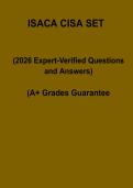 ISACA CISA Question Set PDF &vert; Certification Practice Test & Exam Prep Guide
