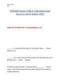 EVR1001 Exam 2 Unit 4-6 Questions And&NewLine;Answers Latest Update 2026&NewLine;