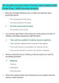 NC Casualty Insurance Exam Practice Latest Update 2026 &NewLine;&vert; Exam Prep &vert; 100&percnt; Accurate Answers