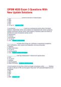 OPSM 4820 Exam 3 Questions With New Update Solutions&NewLine;