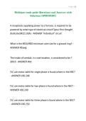 Michigan study guide Questions and Answers with Solutions UPDATED&excl;&excl;&excl;&period;