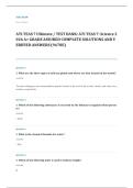 TEAS EXAM A&plus; GRADE ASSURED COMPLETE SOLUTIONS AND VERIFIED ANSWERS