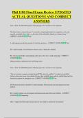 Phil 1180 Final Exam Review UPDATED &NewLine;ACTUAL QUESTIONS AND CORRECT &NewLine;ANSWERS