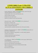 COMM 2000Q Exam 2 UPDATED &NewLine;ACTUAL QUESTIONS AND CORRECT &NewLine;ANSWERS