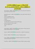 COMM 2000Q Exam 1 UPDATED &NewLine;ACTUAL QUESTIONS AND CORRECT &NewLine;ANSWERS