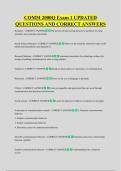 COMM 2000Q Exam 1 UPDATED &NewLine;QUESTIONS AND CORRECT ANSWERS