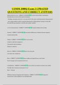 COMM 2000Q Exam 2 UPDATED &NewLine;QUESTIONS AND CORRECT ANSWERS