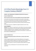 ACAS Best Practice Knowledge Exams 1&ndash;6 &ndash; Healthcare Compliance Training &vert; Questions and Verified Answers with Complete Solutions Study Guide