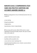 NUR4590 EXAM 2 COMPREHENSIVE STUDY&NewLine;GUIDE 2026 PRACTICE QUESTIONS AND&NewLine;ACCURATE ANSWERS GRADED A&plus;&NewLine;
