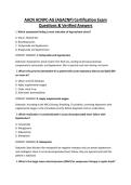 AACN ACNPC-AG &lpar;AGACNP&rpar; Certification Exam Questions & Verified Answers&period;