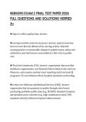 NUR4590 EXAM 2 FINAL TEST PAPER 2026&NewLine;FULL QUESTIONS AND SOLUTIONS VERIFIED&NewLine;A&plus;&NewLine;