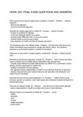 NFDN 1001 FINAL EXAM QUESTIONS AND ANSWERS