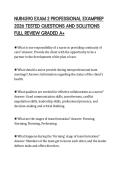 NUR4590 EXAM 2 PROFESSIONAL EXAMPREP&NewLine;2026 TESTED QUESTIONS AND SOLUTIONS&NewLine;FULL REVIEW GRADED A&plus;