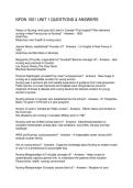NFDN 1001 UNIT 1 QUESTIONS & ANSWERS