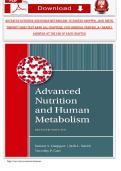 Test Bank for Advanced Nutrition and Human Metabolism&comma; 7th Edition &ndash; Gropper&comma; Smith & Carr &lpar;All Chapters&comma; Verified&comma; A&plus; Grade&comma; Answers Included&rpar;