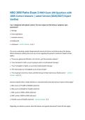 NSG 3850 Patho Exam 2 PREP Exam 100 Questions with &NewLine;100&percnt; Correct Answers &vert; Latest Version &lpar;2026&sol;2027&rpar; Expert &NewLine;Verified 