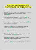 Myers HIM 4320 Exam UPDATED &NewLine;QUESTIONS AND CORRECT ANSWERS