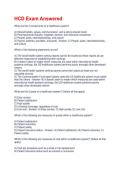 HCD Exam Answered