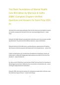 Testbsk &vert; Test Bank&colon; Foundations of Mental Health Care 8th Ed by Morrison & Valfre &ndash; Complete Chapters Verified Q&A for Exam Prep 2026 A&plus;&NewLine;&NewLine;