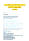 Varcarolis Essentials of Psychiatric Mental Health Nursing 3rd Edition Test Bank &vert; Complete Chapters &vert; Exam Prep 2026