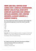NBME CBSE REAL VERIFIED EXAM &lpar;USMLE STEP 1&rpar; MEDICAL EXAMINATION NEWEST 2026 ACTUAL EXAM WITH COMPLETE QUESTIONS AND CORRECT DETAILED ANSWERS &lpar;100&percnt; VERIFIED ANSWERS&rpar; &vert;ALREADY GRADED A&plus;&vert; &vert;&vert;NEWEST EXAM&excl;&excl;&vert;&vert;