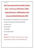 TEXAS GENERAL PUMP INSTALLER PRACTICE EXAM 2025&sol;2026 &ndash; 400 QUESTIONS&comma; ANSWERS & RATIONALES &vert; TDLR-APPROVED FORMAT &vert; PASS YOUR PUMP INSTALLER LICENSE EXAM&NewLine;&NewLine;