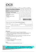 AS Level Chemistry B &lpar;Salters&rpar;&NewLine;H033&sol;01 Foundations of chemistry