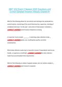 MKT 202 Exam 2 Newest 2026 Questions and &NewLine;Correct Detailed Answers Already Graded A&plus; 