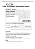OCR AS Level Economics Microeconomics &lpar;H060&sol;01&rpar;