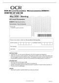 OCR AS Level Economics Microeconomics&lpar;H060&sol;01&rpar;&NewLine;VERIFIED QP AND MS