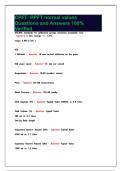 CPFT&sol; RPFT normal values  Questions and Answers 100&percnt; Verified