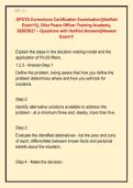 OPOTA Corrections Certification Examination&vert;&vert;Verified &NewLine;Exam&excl;&excl;&excl;&vert;&vert;&comma; Ohio Peace Officer Training Academy&comma; &NewLine;2026&sol;2027 &ndash; Questions with Verified Answers&vert;&vert;Newest &NewLine;Exam&excl;&excl;&excl;