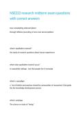 NSE222 research midterm exam questions with correct answers 