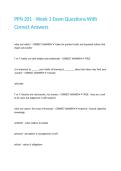 PPN 201 - Week 1 Exam Questions With Correct Answers&period;