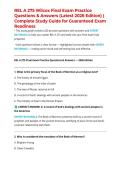 REL A 275 Wilcox Final Exam Practice Questions & Answers &lpar;Latest 2026 Edition&rpar; &vert; Complete Study Guide for Guaranteed Exam Readiness