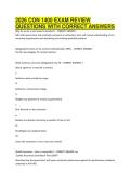 2026 CON 1400 EXAM REVIEW&NewLine;QUESTIONS WITH CORRECT ANSWERS