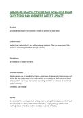 WGU C458 HEALTH&comma; FITNESS AND WELLNESS EXAM QUESTIONS AND ANSWERS LATEST UPDATE
