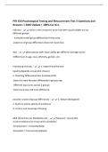PSY 450 Psychological Testing and Measurement Test 3 Questions and&NewLine;Answers &vert; 2026 Update &vert; 100&percnt; Correct&period;