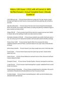 History 1301 Exam 1 &lpar;TCC&rpar; with all Correct & 100&percnt; Verified Answers &vert;Actual Complete Exam &vert;Already Graded A&plus;