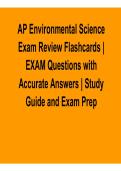 AP Environmental Science Exam Review Flashcards &ndash; Exam Questions with Accurate Answers Study Guide 2026&ndash;2027 Update Complete Prep Resource by &lbrack;Author Name&rsqb;