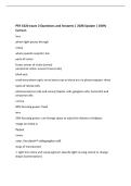 PSY 3220 exam 2 Questions and Answers &vert; 2026 Update &vert; 100&percnt;&NewLine;Correct&period;&NewLine;lens&NewLine;where light passes through&NewLine;retina&NewLine;where special receptors live&NewLine;parts of retina&NewLine;fovea&colon; center of vision &lpar;cones&rpar;&NewLine;peripheral retina&colon; around fovea &lpar;rods&rpar;&NewLine;blind spot&NewLine;small area 