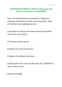 MASTER ELECTRICIAN TEST 211 Questions and Answers with Solutions UPDATED&excl;&excl;&excl;&period;