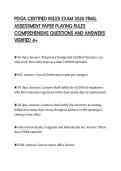 PDGA CERTIFIED RULES EXAM 2026 FINAL&NewLine;ASSESSMENT PAPER PLAYING RULES&NewLine;COMPREHENSIVE QUESTIONS AND ANSWERS&NewLine;VERIFIED A&plus;