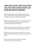 PENNSYLVANIA NOTARY PUBLIC REGULATIONS&NewLine;2026 STUDY GUIDE COMPLETE NOTARY LAW&NewLine;DUTIES AND PRACTICE QUESTIONS&NewLine;