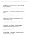PSY200 Memory & Consciousness Questions and Answers &vert; 2026&NewLine;Update &vert; 100&percnt; Correct&period;